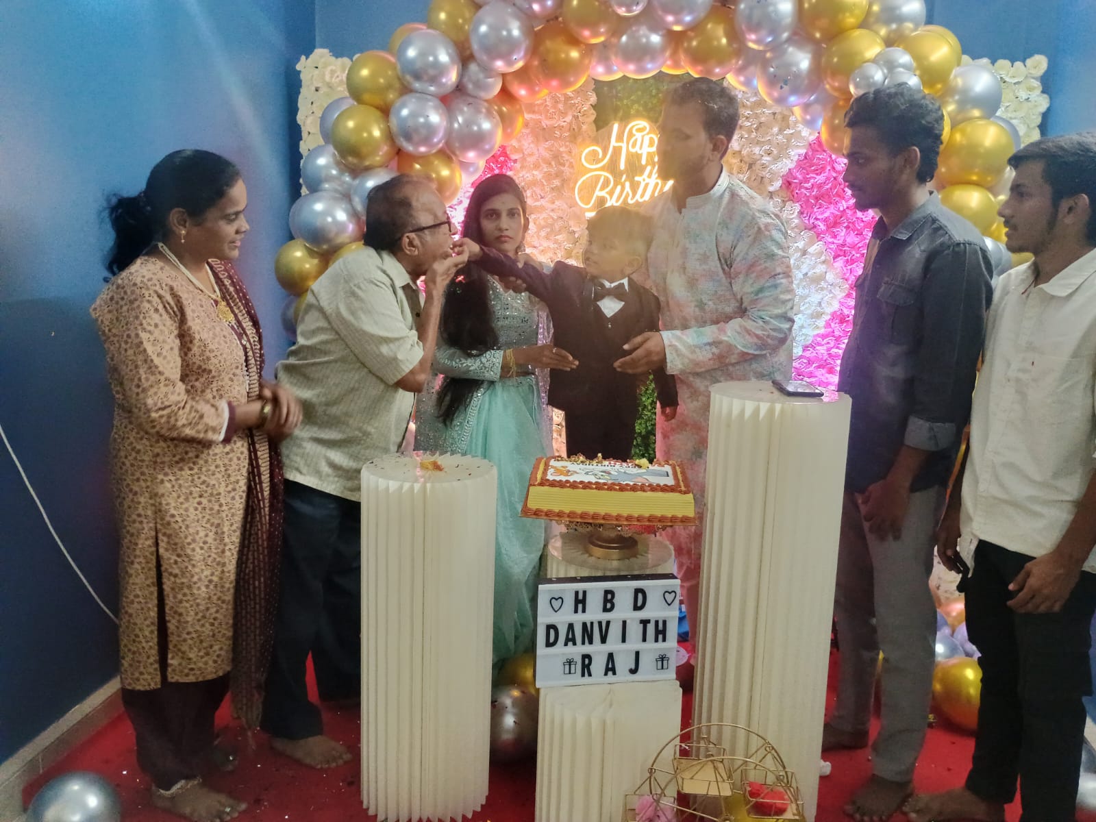 Danvith with family